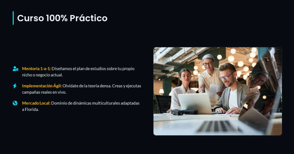 Curso de Marketing Digital con Inteligencia Artificial Personalizado en Usa Florida Broward y Miami Dade